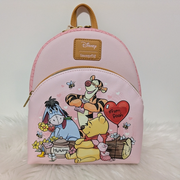 Disney Loungefly Winnie The Pooh & Friends Valentine's Day 2026 Mini Backpack - Picture 5 of 11